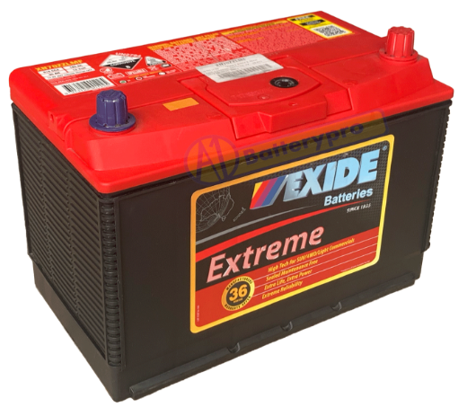 Picture of XN70ZZLMF - 12VOLT 830CCA 95AH  EXIDE EXTREME BATTERY XX-HEAVY DUTY (N70EXL SMF) - RHP