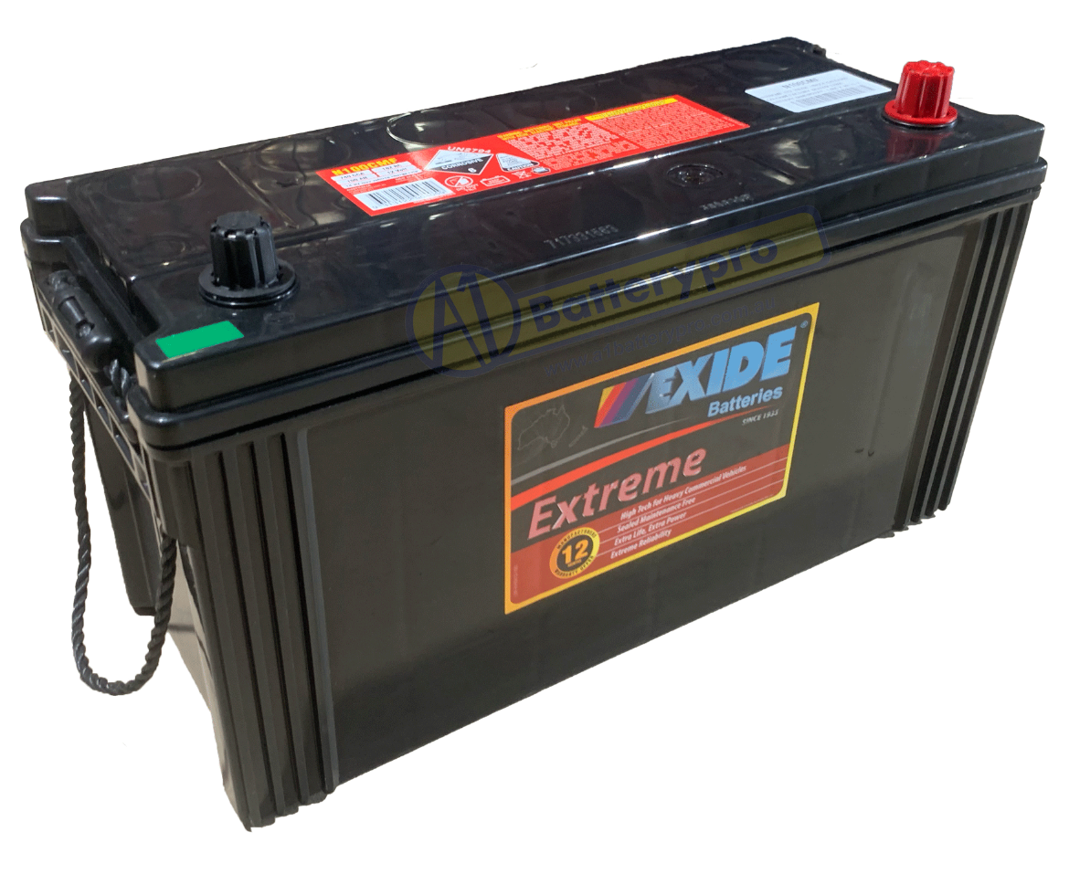 Picture of N100CMF - 12VOLT 740CCA 100AH EXIDE CALCIUM MAINTENANCE FREE  BATTERY - RHP