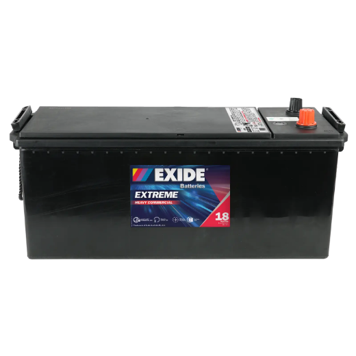 Picture of N120EURO - 12VOLT 120AH 930CCA EXIDE CALCIUM FACTORY SEALED BATTERY - LHP - N120MF OPPOSITE POLARITY