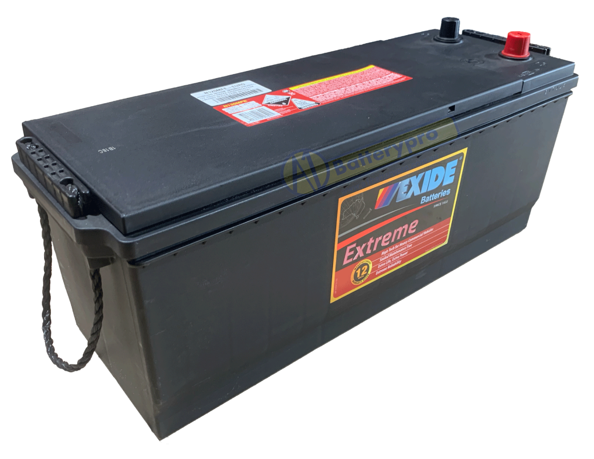 Picture of N120EURO - 12VOLT 120AH 930CCA EXIDE CALCIUM FACTORY SEALED BATTERY - LHP - N120MF OPPOSITE POLARITY