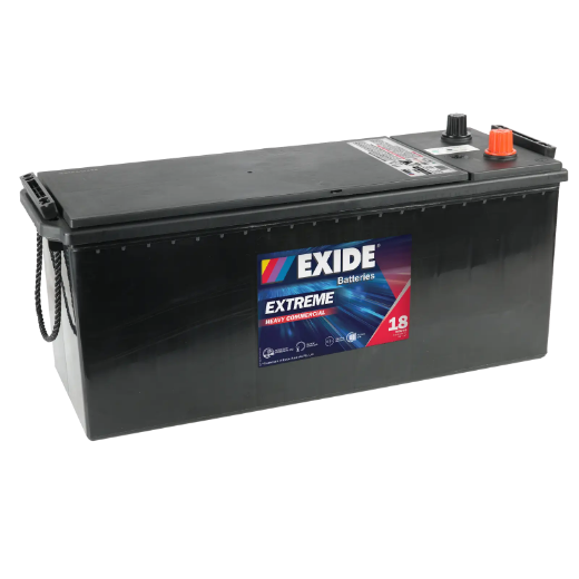 Picture of N120EURO - 12VOLT 120AH 930CCA EXIDE CALCIUM FACTORY SEALED BATTERY - LHP - N120MF OPPOSITE POLARITY
