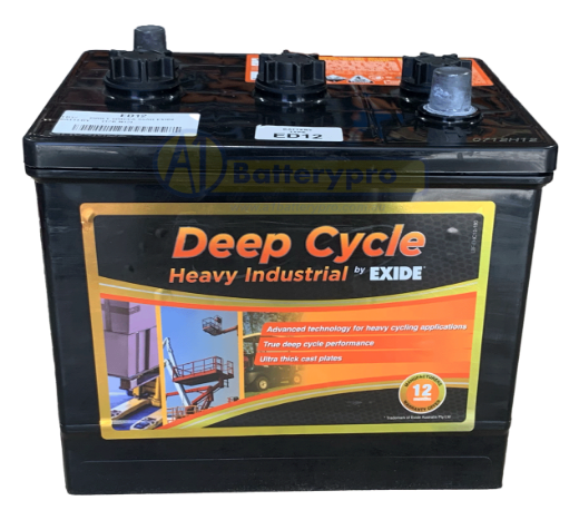 Picture of ED12 - 6VOLT 600CCA 95AH EXIDE BATTERY  (12B N12)