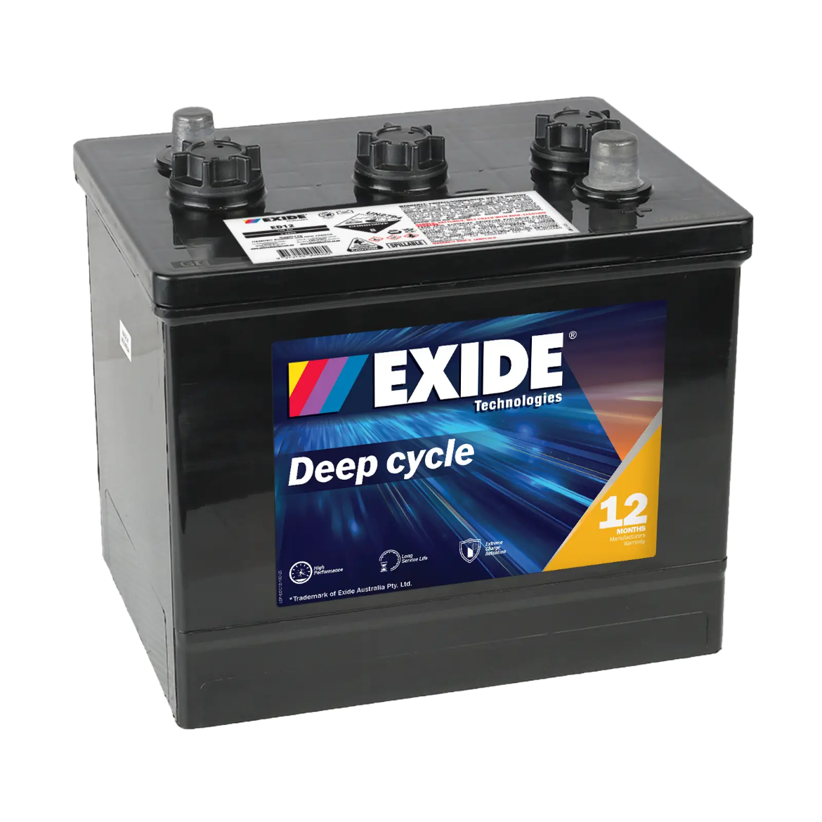 Picture of ED12 - 6VOLT 600CCA 95AH EXIDE BATTERY  (12B N12)