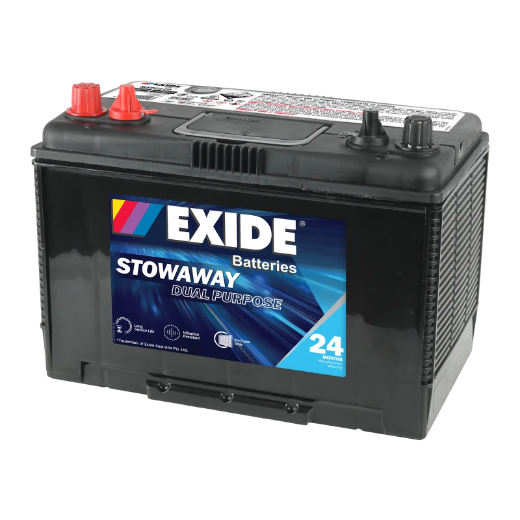 Picture of MSDP27D - 12VOLT 750CCA 105AH EXIDE DUAL PURPOSE DEEP CYCLE/MARINE BATTERY -  LHP