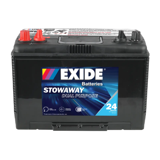 Picture of MSDP27D - 12VOLT 750CCA 105AH EXIDE DUAL PURPOSE DEEP CYCLE/MARINE BATTERY -  LHP