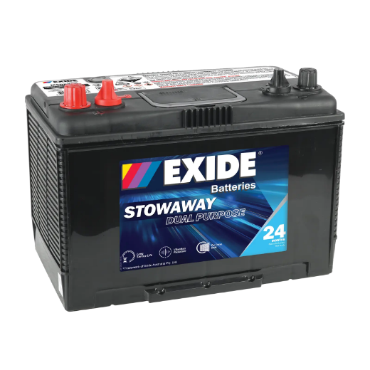 Picture of MSDP27D - 12VOLT 750CCA 105AH EXIDE DUAL PURPOSE DEEP CYCLE/MARINE BATTERY -  LHP