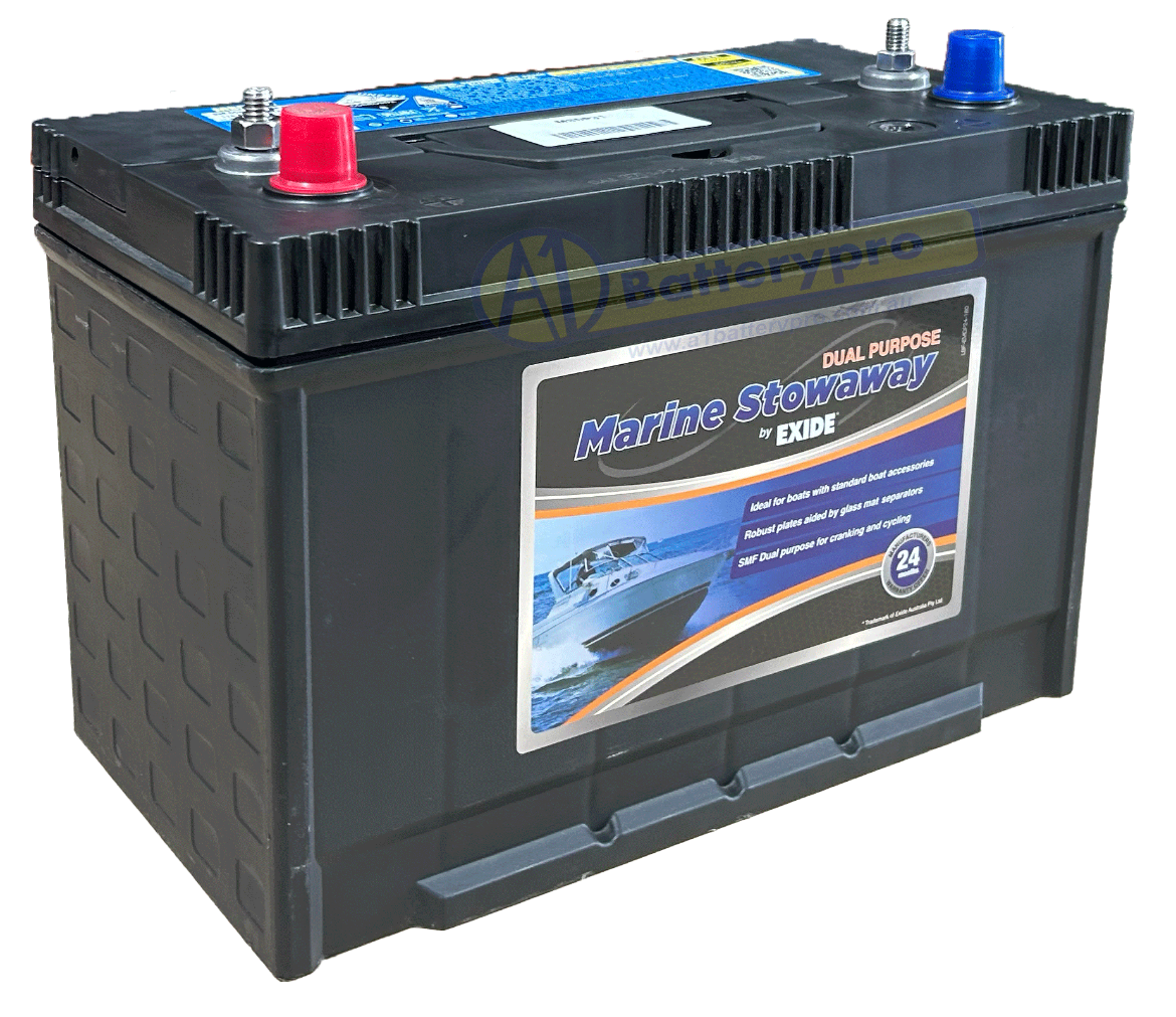 Picture of MSDP31 - 12VOLT 830CCA 110AH EXIDE DUAL PURPOSE DEEP CYCLE/MARINE BATTERY - LHP