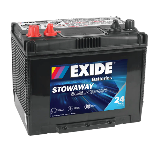 Picture of MSDP24 - 12VOLT 600CCA 82AH EXIDE DUAL PURPOSE DEEP CYCLE/ MARINE BATTERY - LHP