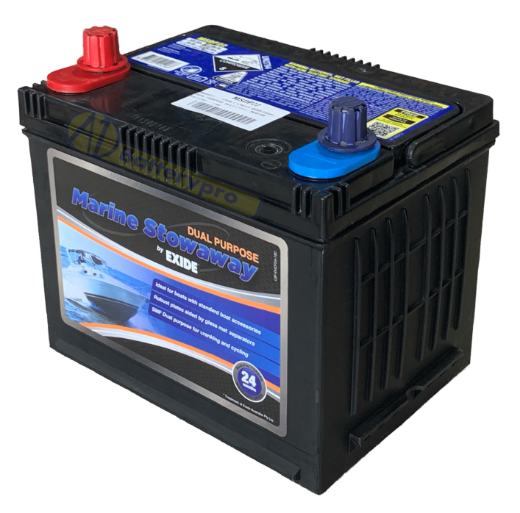 Picture of MSDP22 - 12VOLT 520CCA 60AH EXIDE DUAL PURPOSE DEEP CYCLE/ MARINE BATTERY - LHP