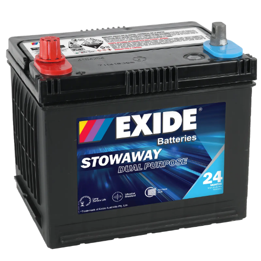 Picture of MSDP22 - 12VOLT 520CCA 60AH EXIDE DUAL PURPOSE DEEP CYCLE/ MARINE BATTERY - LHP