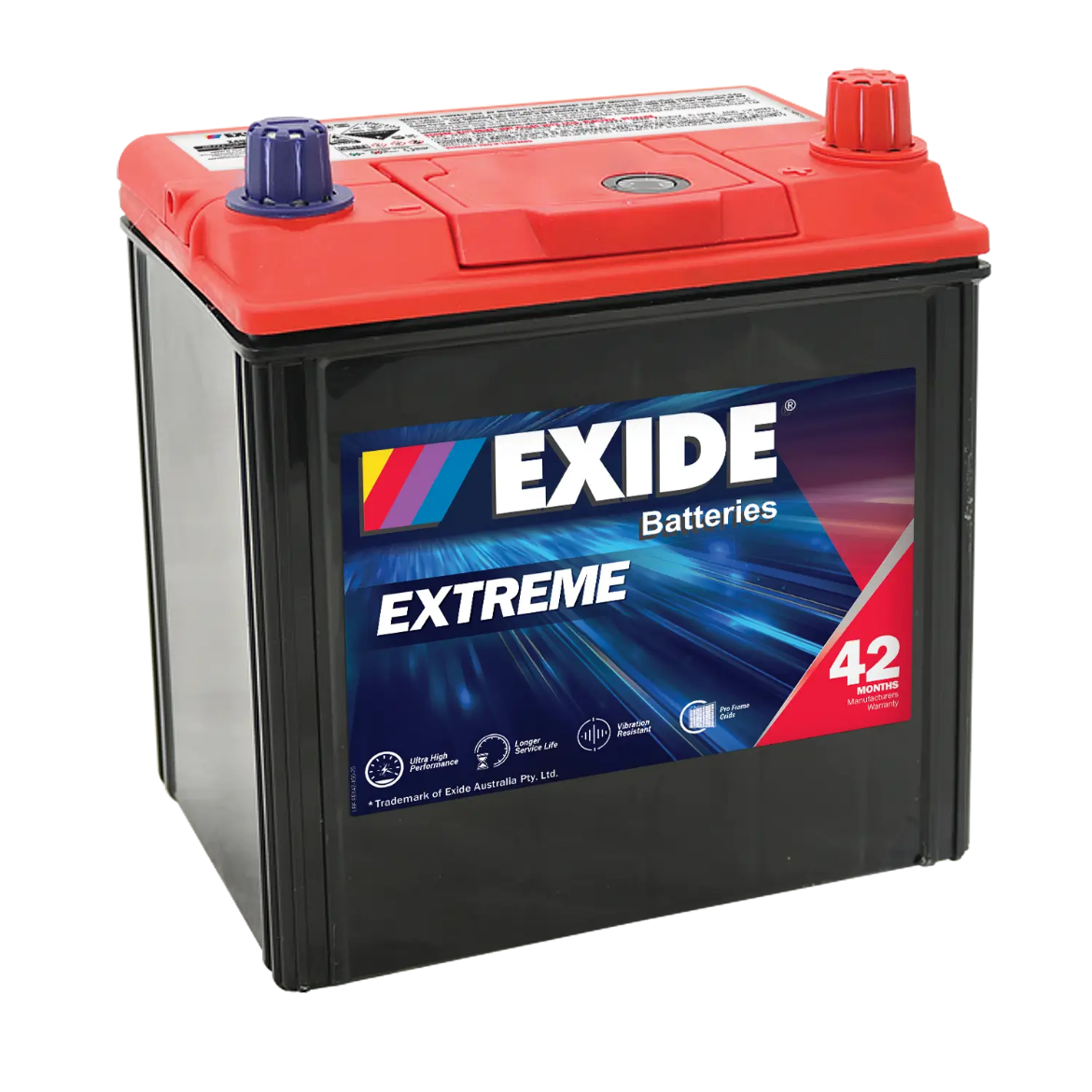 Picture of NS40ZALMF - 12VOLT 400CCA 44AH EXIDE EXTRA MF BATTERY (X40C) - RHP