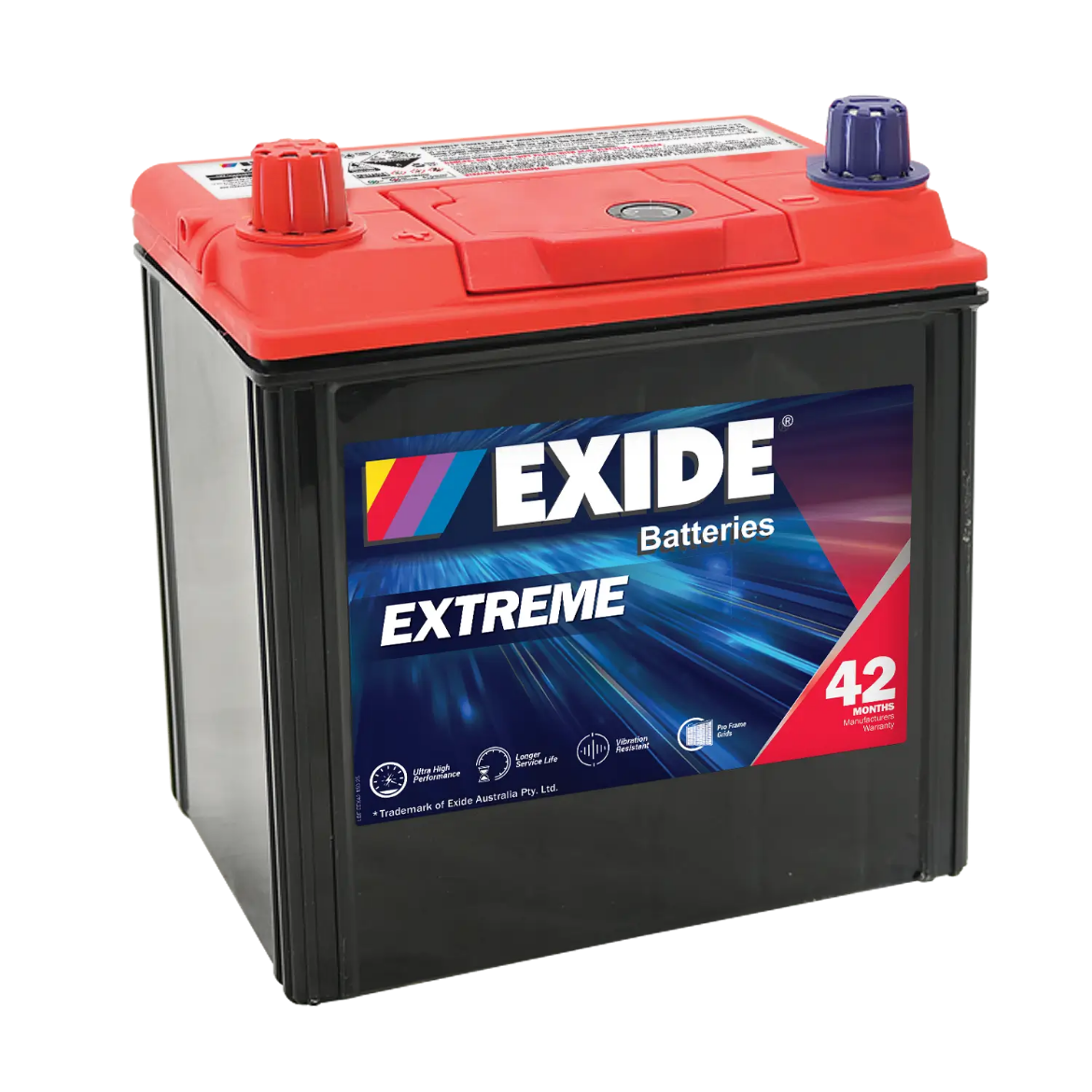 Picture of NS40ZAMF - 12VOLT 400CCA 44AH EXIDE EXTRA MF BATTERY - LHP (X40D)