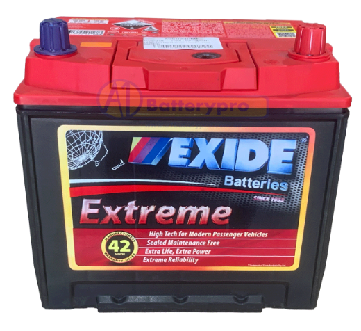 Picture of X55D23CMF - 12VOLT 650CCA 65AH  EXIDE PREMIUM MAINTENANCE FREE BATTERY - RHP