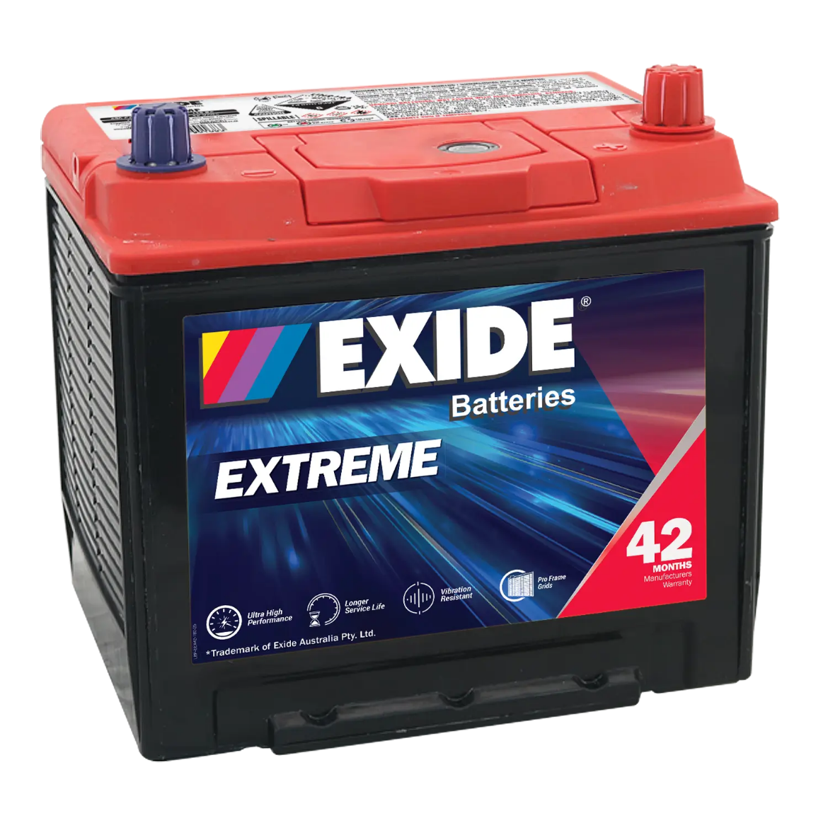 Picture of X55D23CMF - 12VOLT 650CCA 65AH  EXIDE PREMIUM MAINTENANCE FREE BATTERY - RHP
