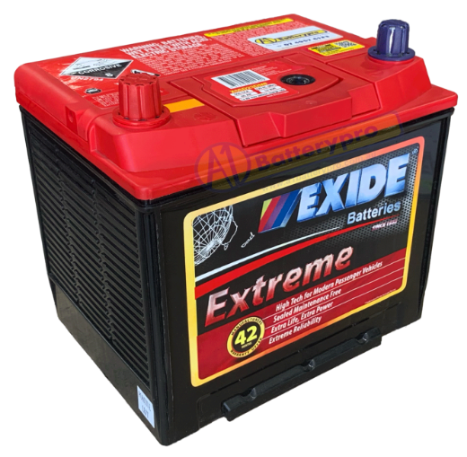 Picture of X55D23D - 12VOLT 650CCA 65AH  EXIDE PREMIUM MAINTENANCE FREE BATTERY - LHP (55D23R)