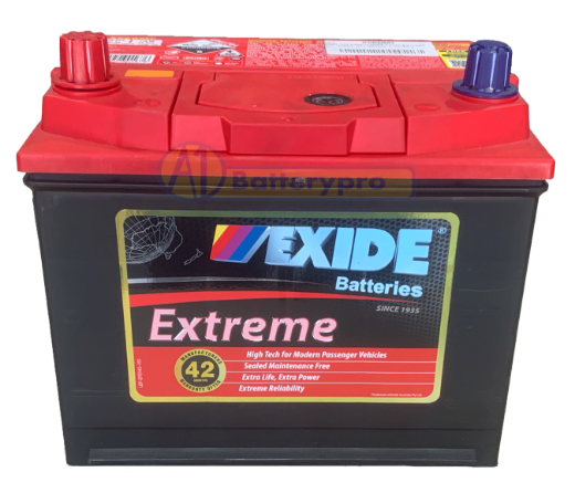 Picture of X56D - 12VOLT 630CCA 63AH EXIDE BATTERY -- EQUIV TO ( NS50XE & P520E ) - LHP