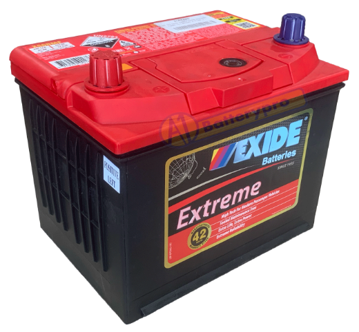 Picture of X56D - 12VOLT 630CCA 63AH EXIDE BATTERY -- EQUIV TO ( NS50XE & P520E ) - LHP