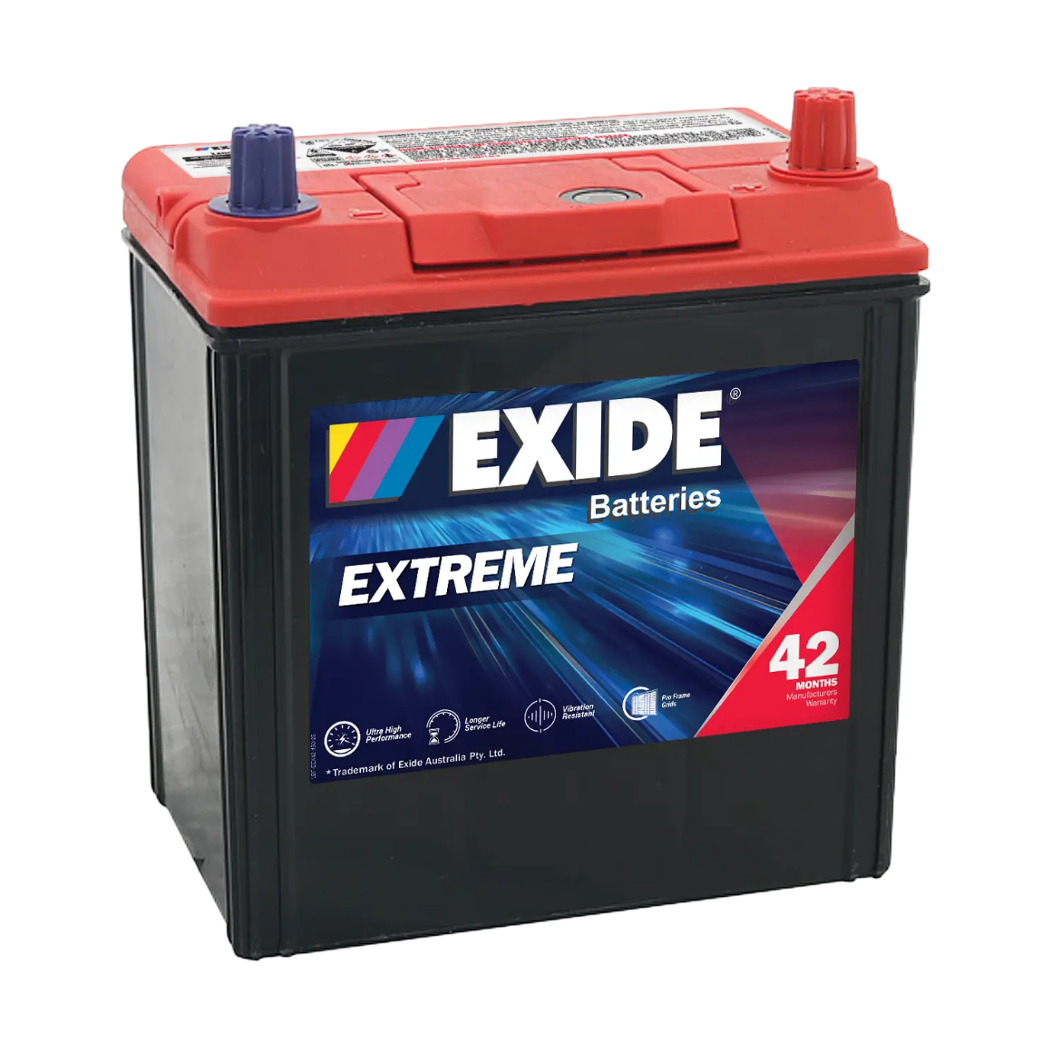 Picture of NS40ZL - 12VOLT 400CCA 44AH EXIDE EXTRA MAINTENANCE FREE BATTERY - RHP (X40CP)