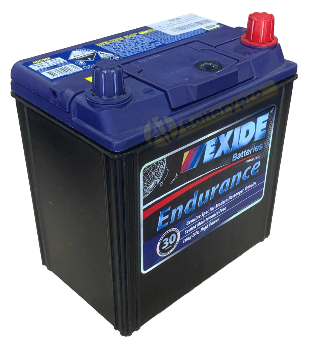 Picture of 40CMF - 12VOLT 350CCA 40AH EXIDE SEALED MAINTENANCE FREE BATTERY - RHP (NS40ZAL)