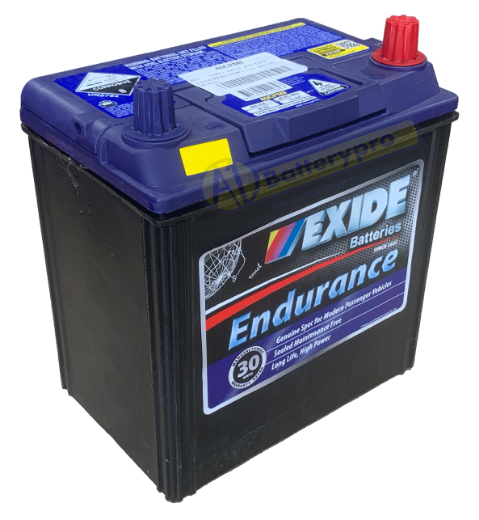 Picture of 40CP - 12VOLT 350CCA 40AH EXIDE SEALED MAINTENANCE FREE BATTERY - RHP (NS40ZL)