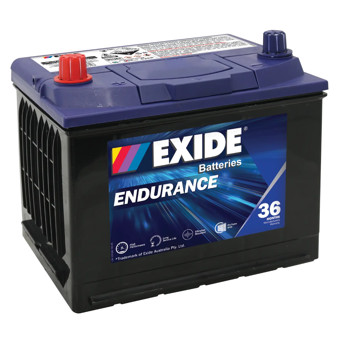 Picture of 52DMF - 12VOLT 580CCA 60AH EXIDE SEALED MAINTENANCE FREE BATTERY- LHP (N50P/N50/NS50P)