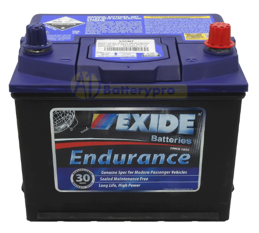 Picture of 53CMF - 12VOLT 580CCA 60AH EXIDE SEALED MAINTENANCE FREE BATTERY - RHP (N50VT)