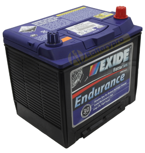 Picture of 55D23CMF - 12VOLT 600CCA 60AH EXIDE SEALED MAINTENANCE FREE BATTERY - RHP