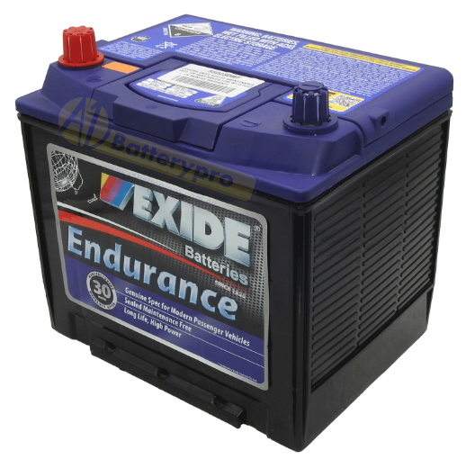 Picture of 55D23DMF - 12VOLT 600CCA 60AH EXIDE SEALED MAINTENANCE FREE BATTERY - LHP