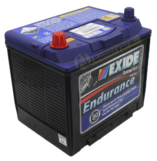 Picture of 55D23DMF - 12VOLT 600CCA 60AH EXIDE SEALED MAINTENANCE FREE BATTERY - LHP