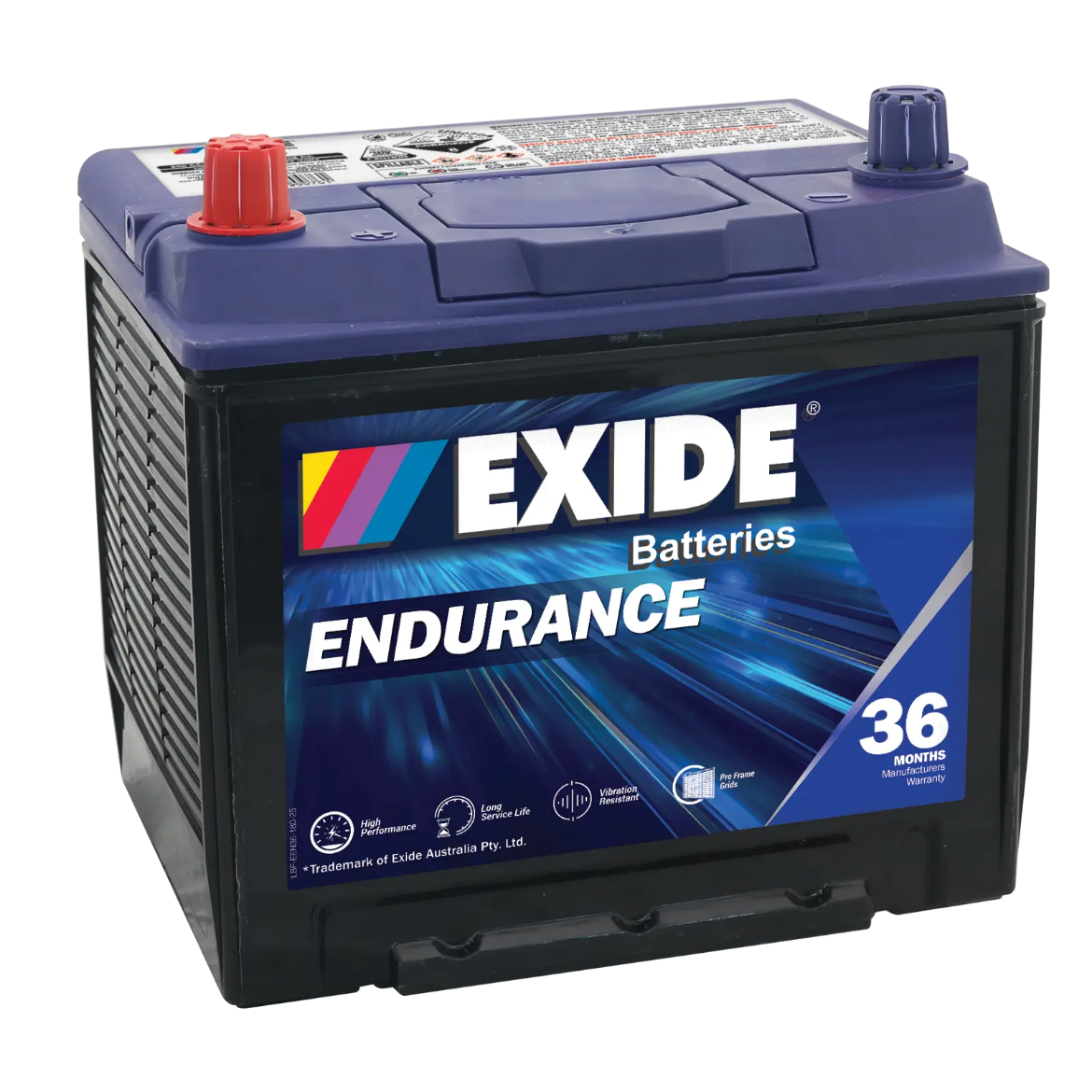 Picture of 55D23DMF - 12VOLT 600CCA 60AH EXIDE SEALED MAINTENANCE FREE BATTERY - LHP