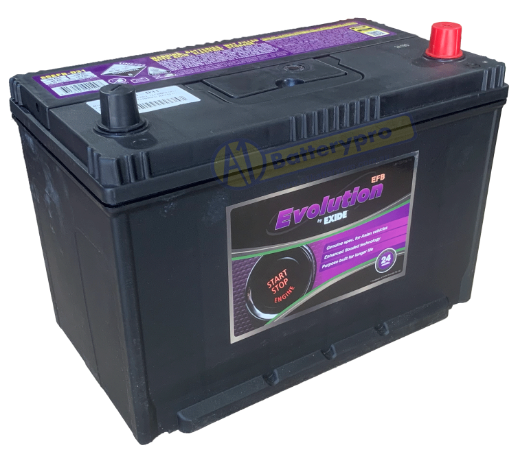 Picture of N70ZZL - 12VOLT 760CCA EXIDE EFB STOP START TECHNOLOGY BATTERY - RHP