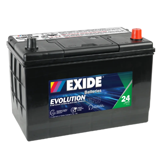 Picture of N70ZZL - 12VOLT 760CCA EXIDE EFB STOP START TECHNOLOGY BATTERY - RHP
