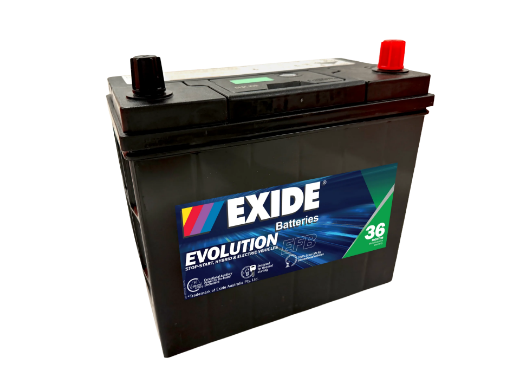 Picture of NS60L - 12VOLT 460CCA EXIDE EFB STOP START TECHNOLOGY BATTERY - RHP
