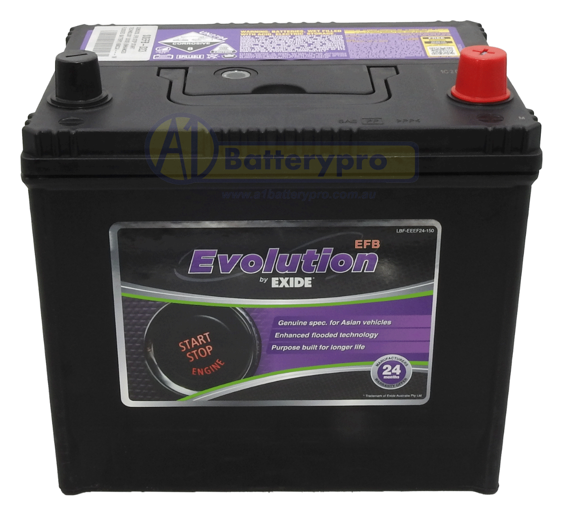 Picture of SSEFB-D23 - 12VOLT 650CCA EXIDE EFB STOP START TECHNOLOGY -  RHP