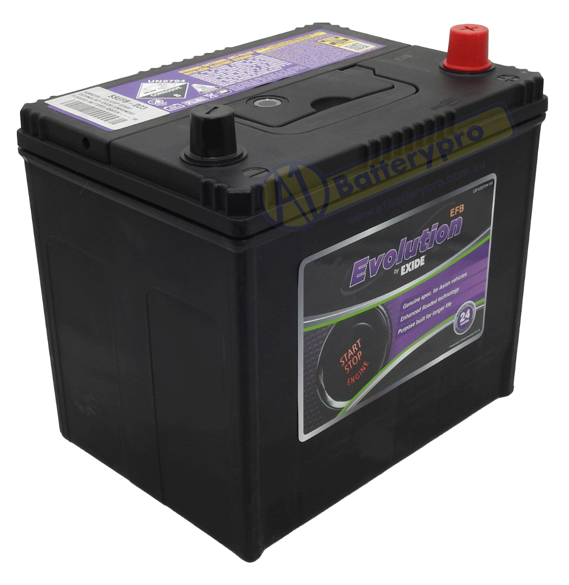 Picture of SSEFB-D23 - 12VOLT 650CCA EXIDE EFB STOP START TECHNOLOGY -  RHP (SQ85D23L)