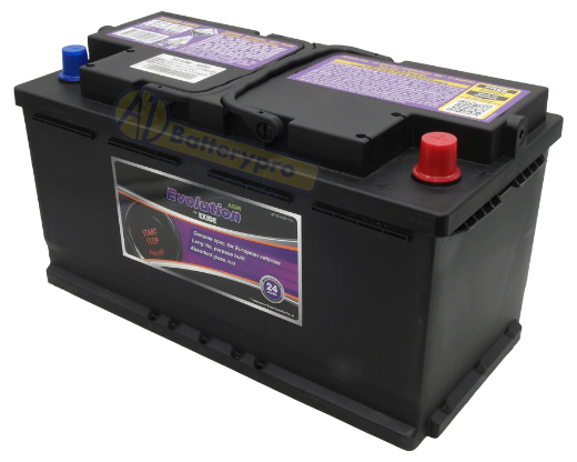 Picture of SSAGM-88EU - 12VOLT 850CCA 92AH EXIDE AGM STOP START TECHNOLOGY BATTERY - RHP (DIN88H)