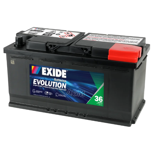 Picture of SSAGM-88EU - 12VOLT 850CCA 92AH EXIDE AGM STOP START TECHNOLOGY BATTERY - RHP (DIN88H)