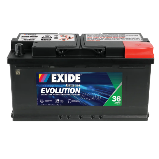 Picture of SSAGM-88EU - 12VOLT 850CCA 92AH EXIDE AGM STOP START TECHNOLOGY BATTERY - RHP (DIN88H)
