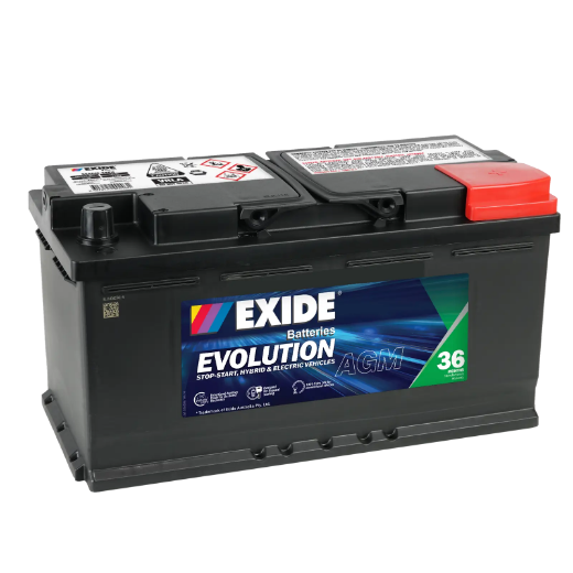 Picture of SSAGM-88EU - 12VOLT 850CCA 92AH EXIDE AGM STOP START TECHNOLOGY BATTERY - RHP (DIN88H)