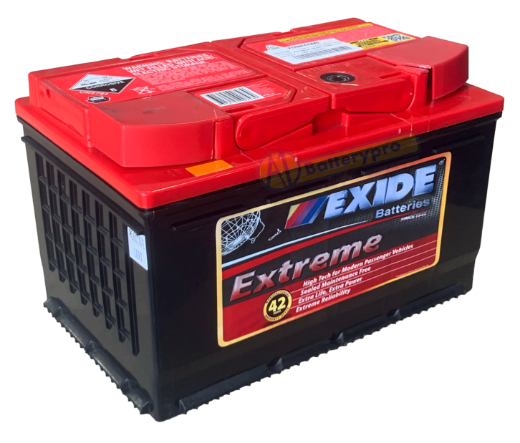 Picture of DIN66DMF - 12VOLT 730CCA 70AH  EXIDE EXTREME PREMIUM MAINTENANCE FREE BATTERY - LHP (DIN66R)