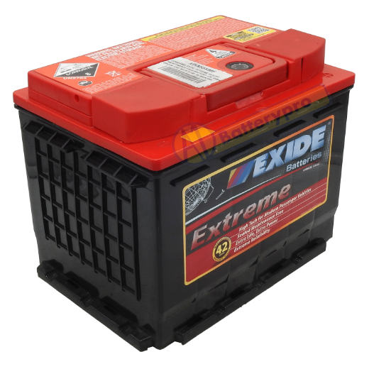 Picture of DIN55HMF - 12VOLT 600CCA 65AH  EXIDE EXTREME SEALED MAINTENANCE FREE BATTERY - RHP