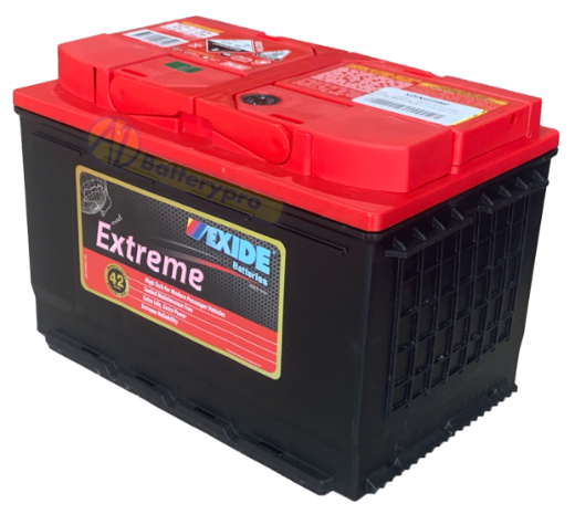 Picture of 66HMF - DIN66H 12VOLT 750CCA 80AH EXIDE EXTREME MAINTENANCE FREE BATTERY - RHP