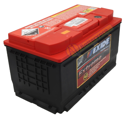 Picture of DIN77MF - 12VOLT 800CCA 90AH EXIDE EXTREME MAINTENANCE FREE BATTERY - RHP