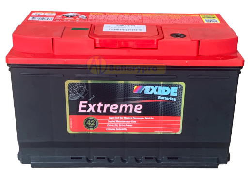 Picture of 77HMF - 12VOLT 780CCA 85AH  EXIDE EXTREME MAINTENANCE FREE BATTERY - RHP