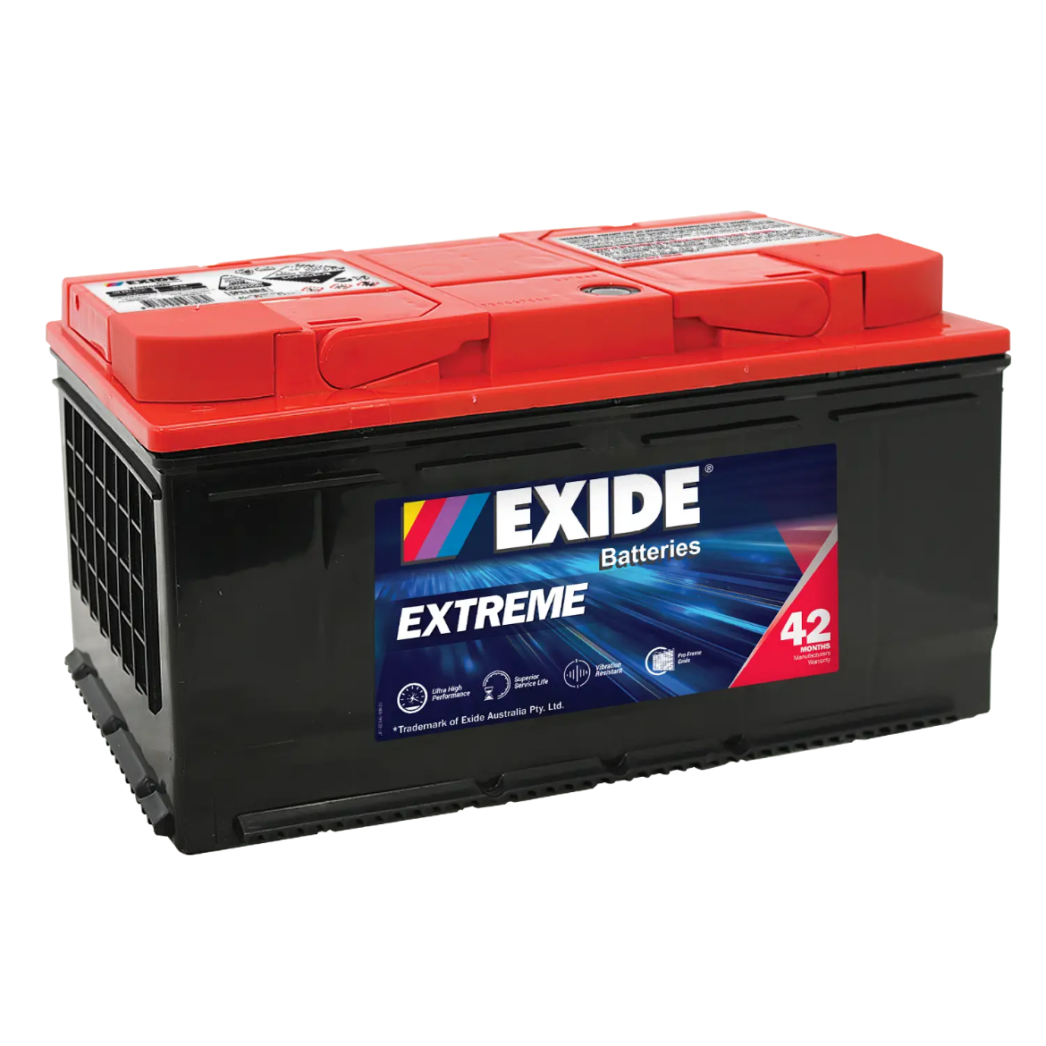 Picture of DIN88MF - 12VOLT 810CCA 90AH  EXIDE EXTREME MAINTENANCE FREE BATTERY - RHP