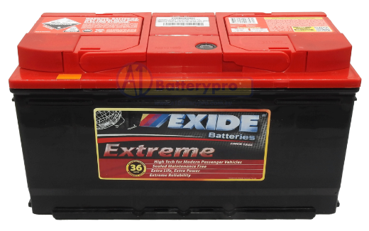Picture of 88HMF - 12VOLT 900CCA 90AH EXIDE EXTREME MAINTENANCE FREE BATTERY - RHP