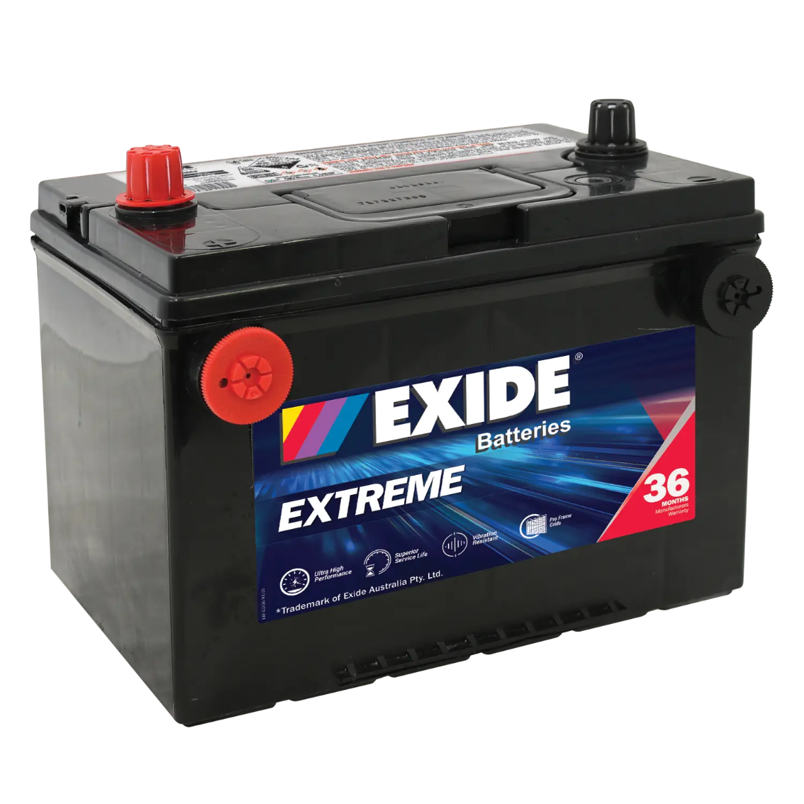 Picture of 78DT-790- 12VOLT 70AH 760CCA EXIDE EXTREME SEALED MAINTENANCE FREE BATTERY - LHP