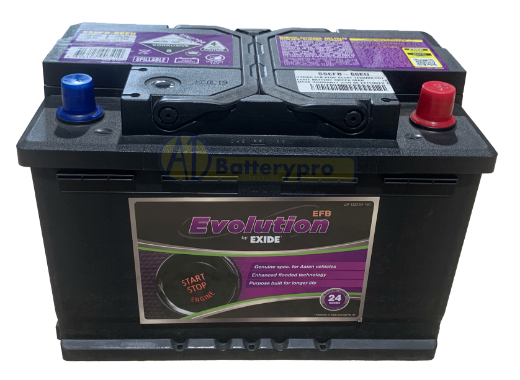 Picture of SSEFB-66EU - 12VOLT 800CCA 60AH EXIDE EFB STOP START TECHNOLOGY BATTERY - RHP (DIN66H)