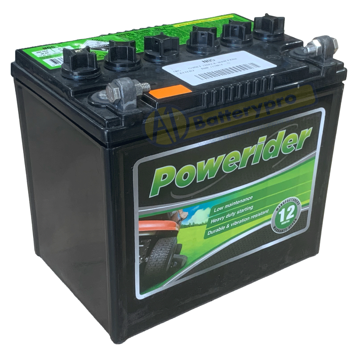 Picture of N05 - 12VOLT 280CCA 30AH EXIDE BATTERY - RHP (12N24-3)