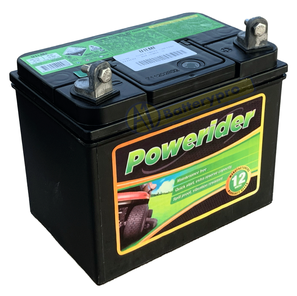 Picture of U1LMF - 12VOLT 350CCA 35AH EXIDE BATTERY - RHP (12N24-3)